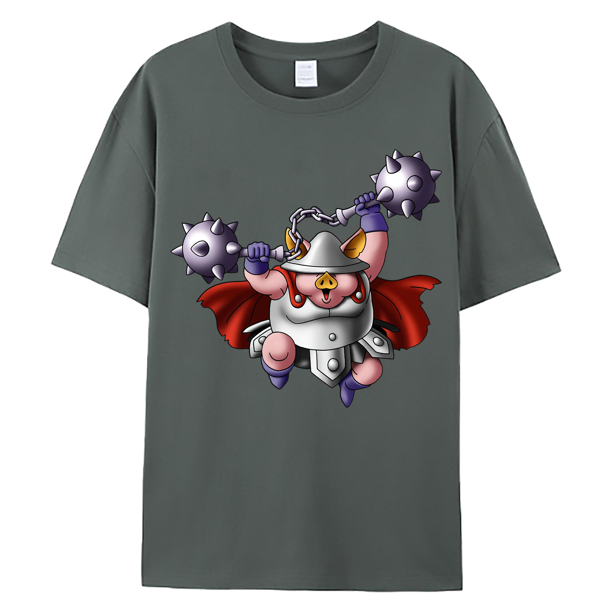（画像用） ドラゴンクエスト Doragon Kuesuto Dragon Quest 綿100％ メンズ半袖Tシャツ｜肌触りやわらか＆通気性